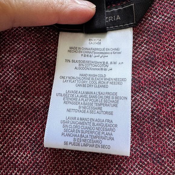 BCBGMaxAzria | Silk Cotton Jacquard Bodycon Sweater Dress size XS - Picture 7 of 8